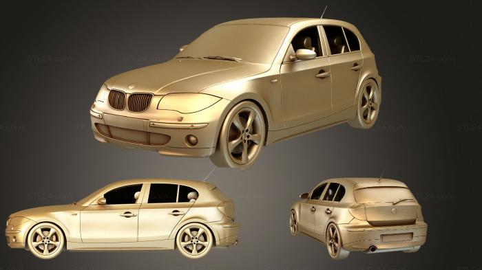 Vehicles (BMW 1 ser, CARS_0821) 3D models for cnc